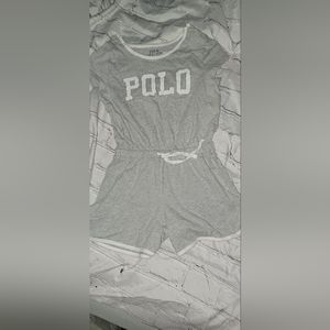 Girls ralph lauren polo logo romper